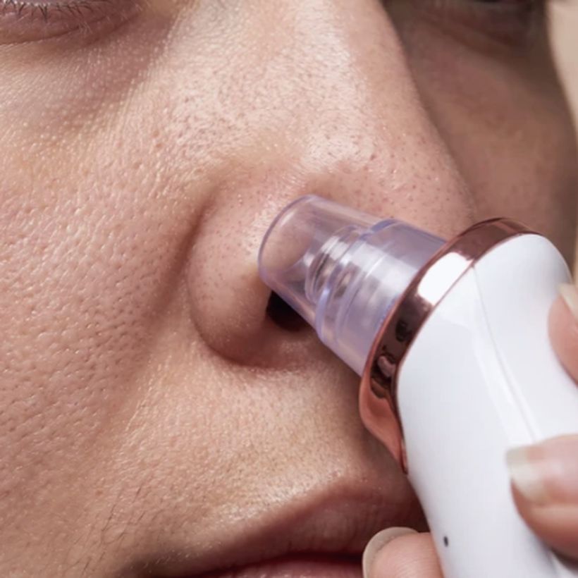 DermaShine in uso sul naso